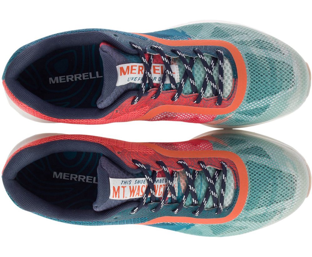 Merrell Sneakers Herre - Mtl Skyfire X White Mountains - Mintgrønne/Orange - GSQ287643